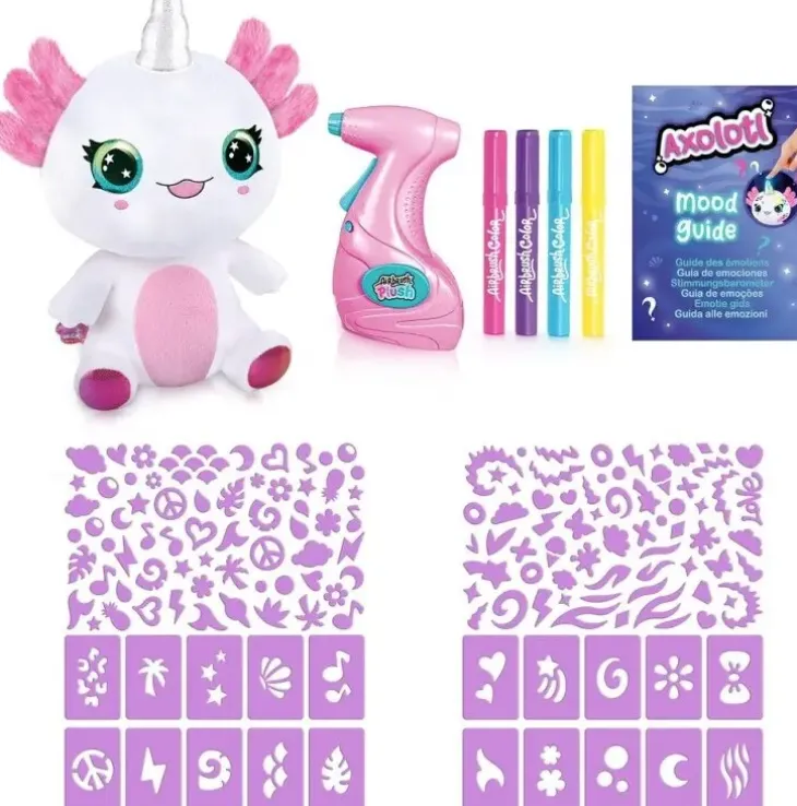 Airbrush plush axolotlcorn