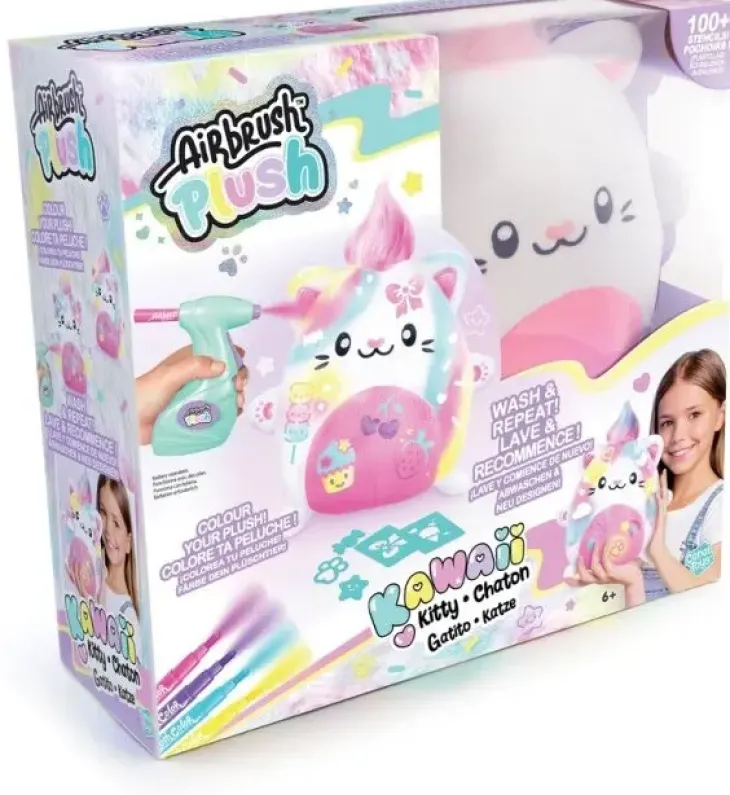 Airbrush plush kawaii kitty