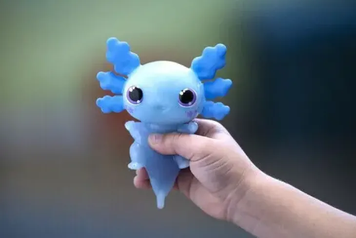 Animagic lets glo axolotl violetti