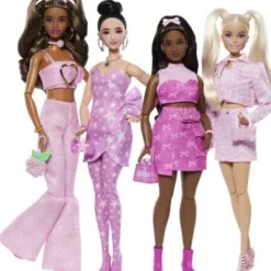 Barbie deluxe style pink rose denim