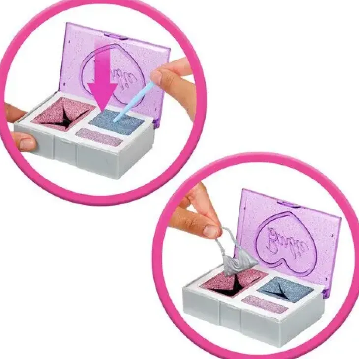 Barbie glam party tummat hiukset