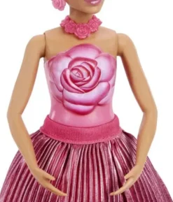 Barbie petal pop red rose