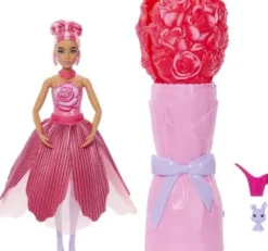 Barbie petal pop red rose