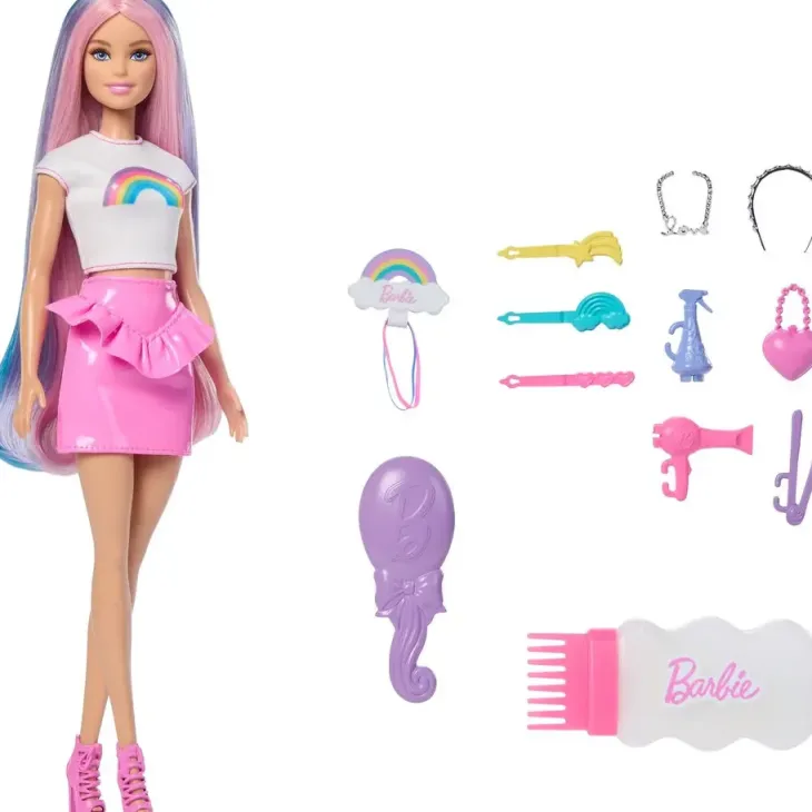 Barbie rainbow sparkle hair doll