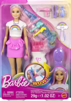 Barbie rainbow sparkle hair doll