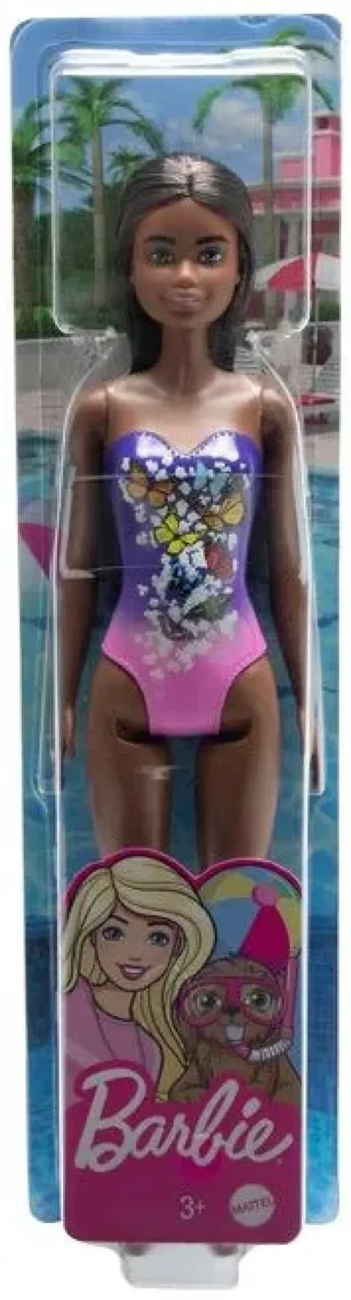 Barbie ranta nukke violetti uimapuku