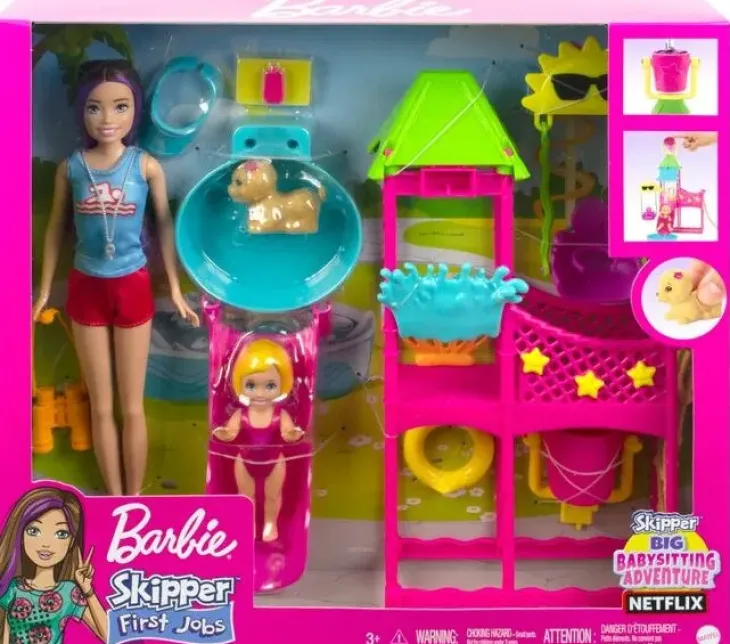 Barbie skipper vesipuistossa