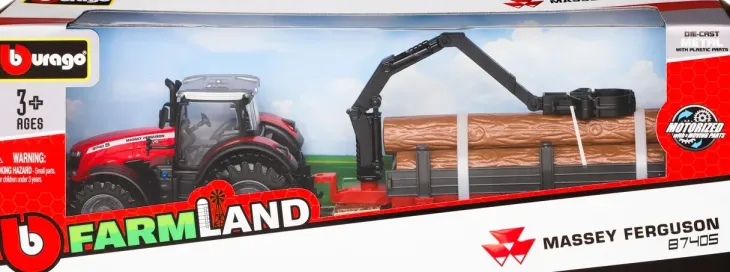 Bburago traktori ja deluxe traileri