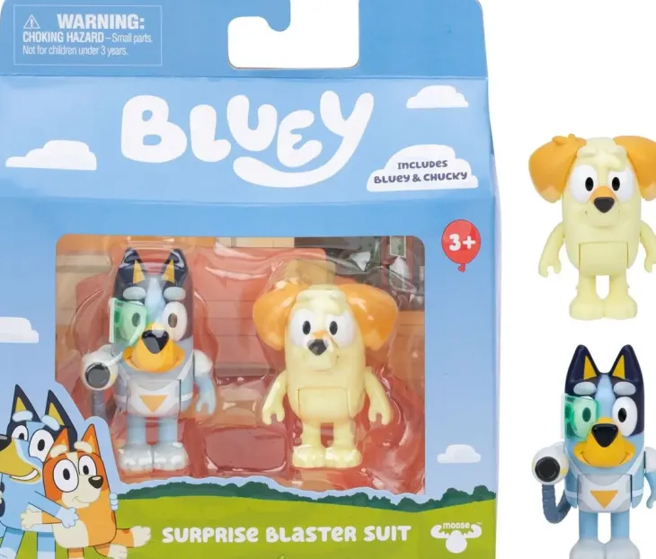 Bluey chilli & bandit figuurit