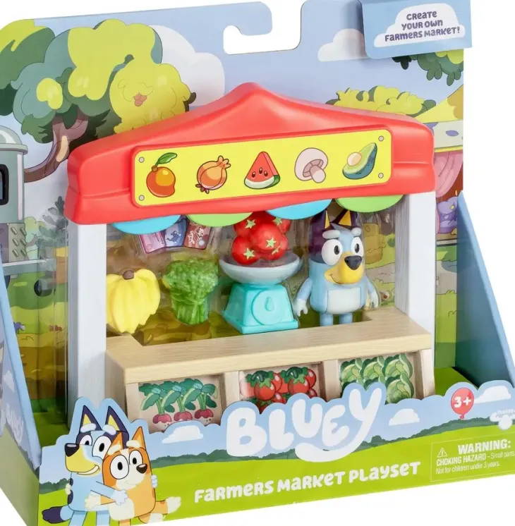 Bluey farmers market leikkisetti