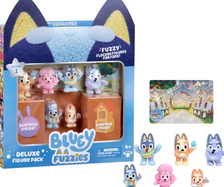 Bluey fuzzies suosikkihahmot 8 kpl