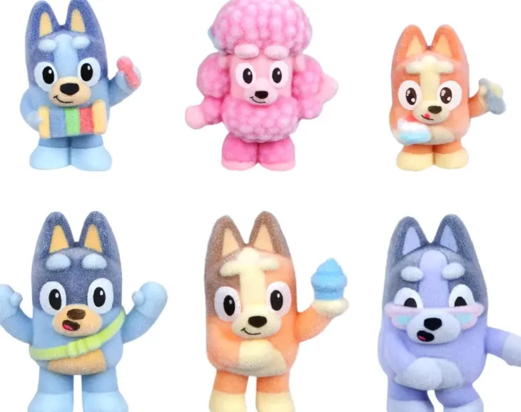 Bluey fuzzies suosikkihahmot 8 kpl