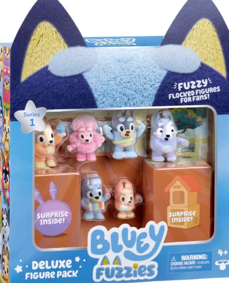 Bluey fuzzies suosikkihahmot 8 kpl
