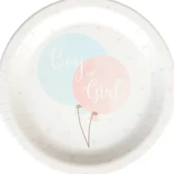 Boy or girl pahvilautaset 8 kpl 23 cm