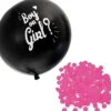 Boy or girl pink confetti