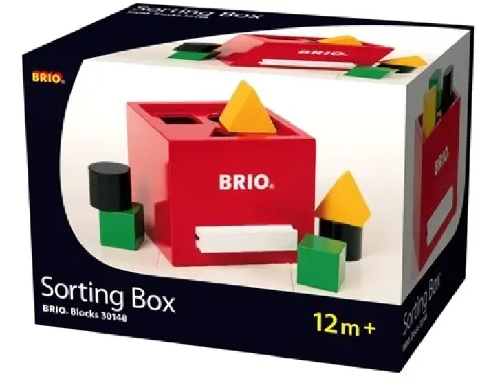 Brio 30148 palikkalaatikko punainen