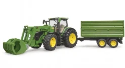 Bruder john deere etukuormaaja+kärry