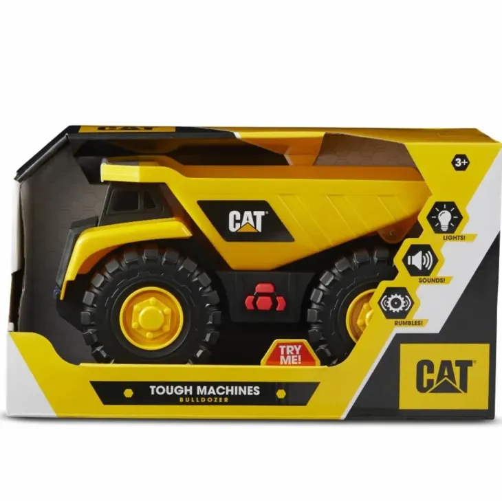 Cat though machines dump truck