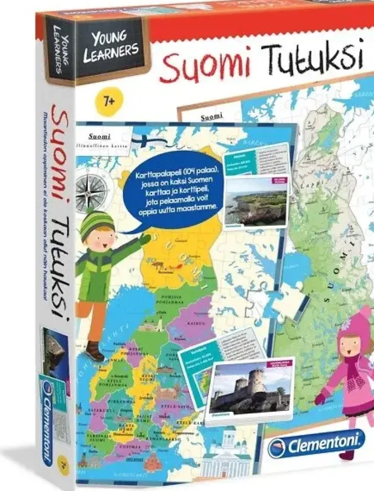 Clementoni suomi tutuksi palapeli + kortit