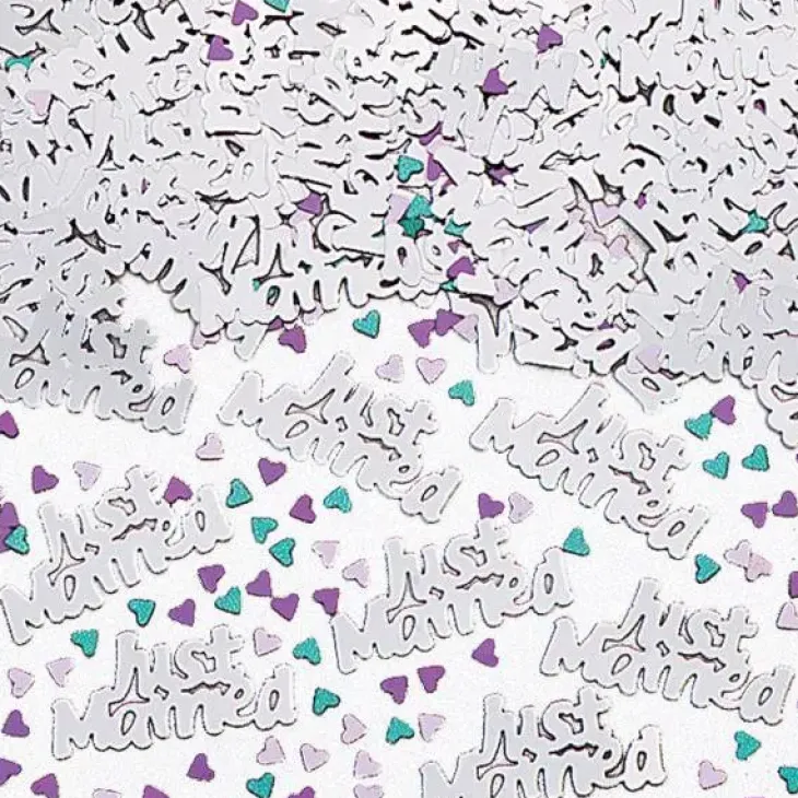 Confetti just married14g