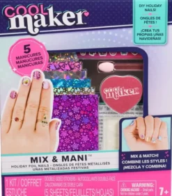 Cool maker holiday foil nails