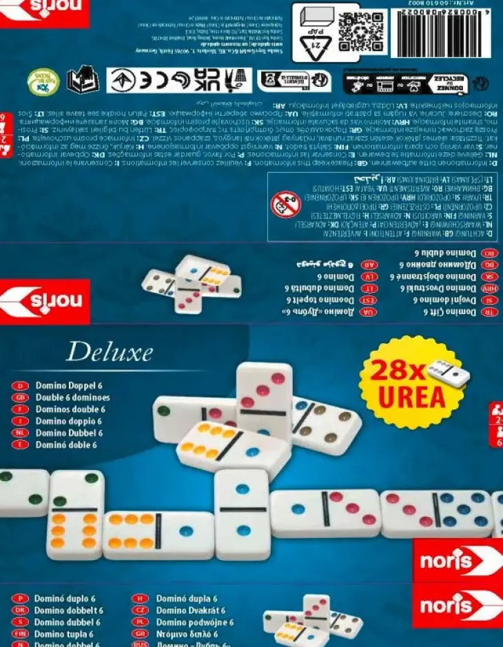 Deluxe double 6 domino