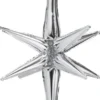 3d foil balloon star, 70cm, silver