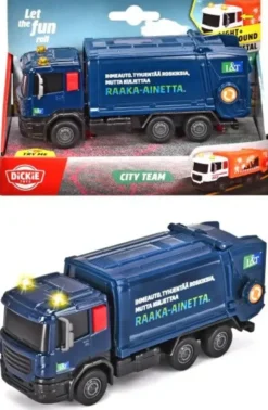 Dickie toys l&t roska-auto