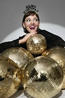 Disco peili pallo champanja kulta 20 cm