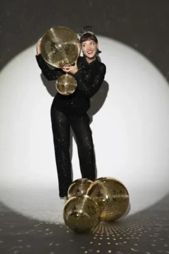 Disco peili pallo champanja kulta 20 cm