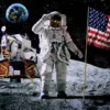 3d kortti moon landing