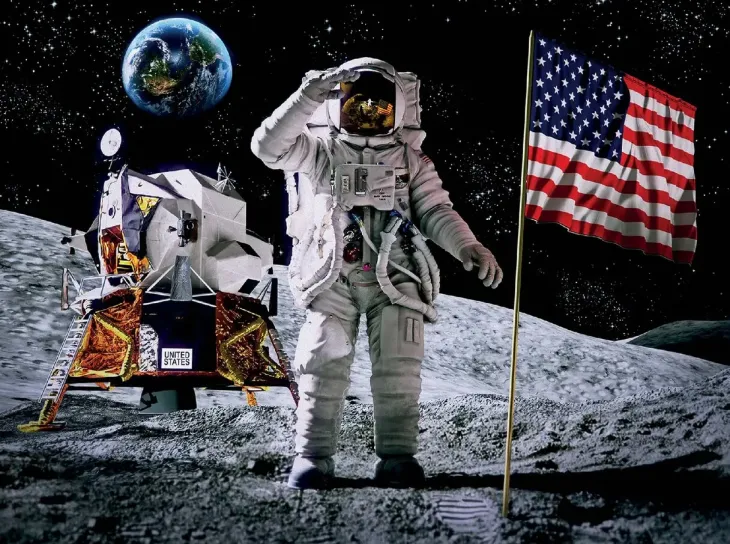 3d kortti moon landing