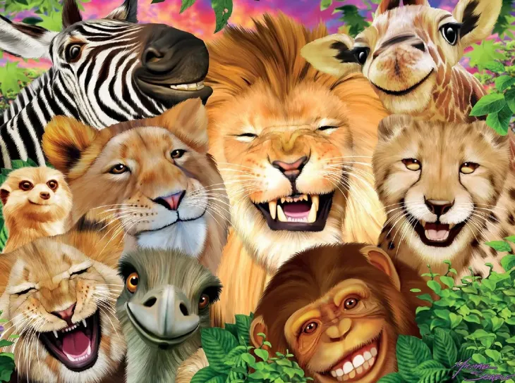 3d livelife postcards - safari smilesby