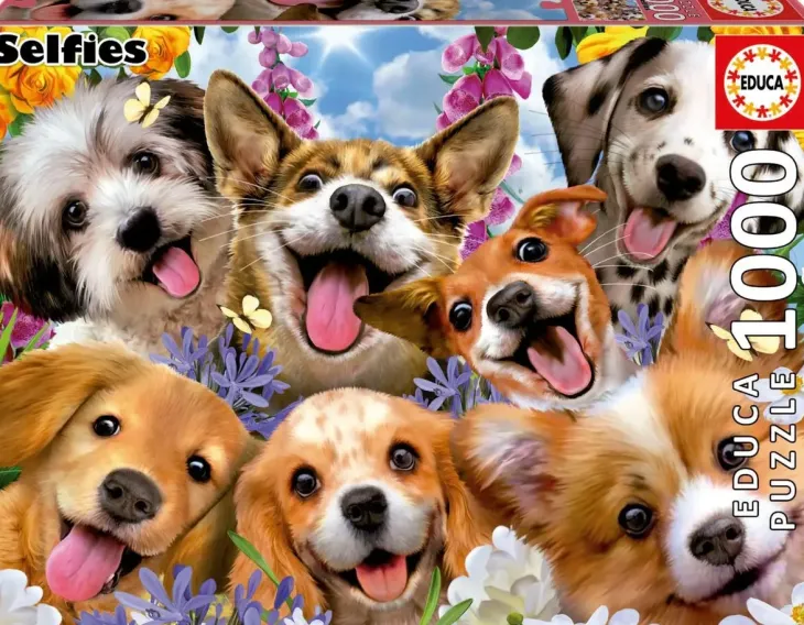 Educa puppies selfie 1000 palaa
