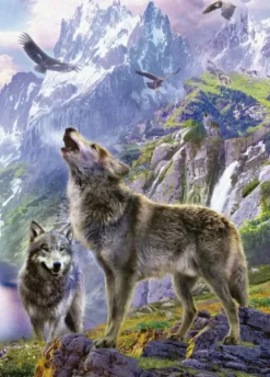 Educa wolves in the rocks 500 palaa