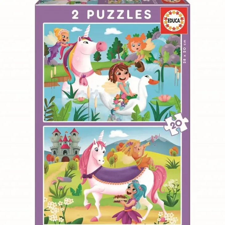 Educa 2x20 unicorns and fairies