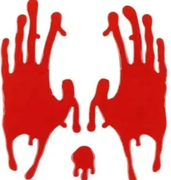 Festi halloween geelitarra veriset kädet