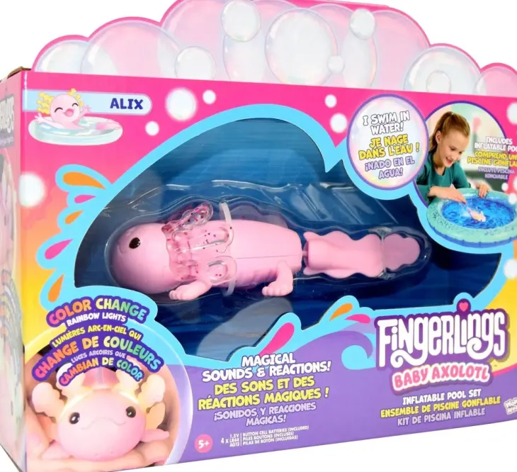 Fingerlings baby axolotl alix & pool