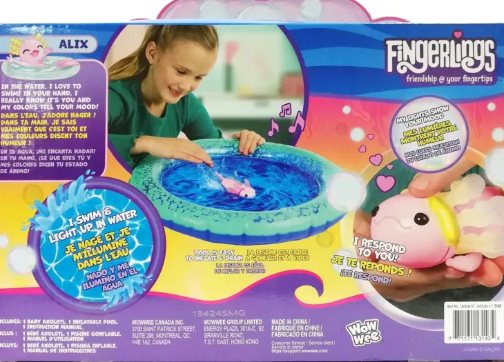 Fingerlings baby axolotl alix & pool