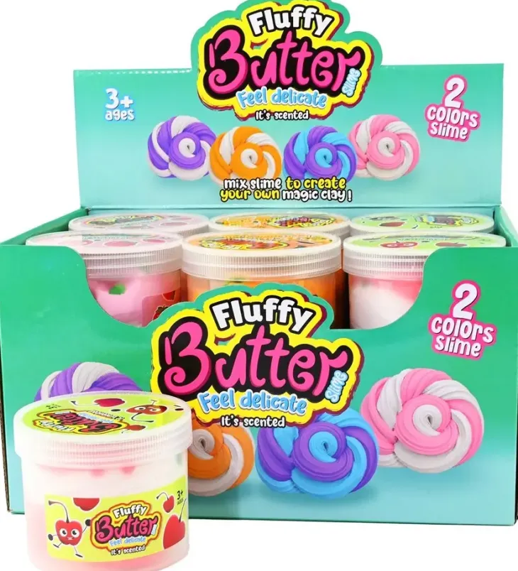 Fluffy butter slime scented