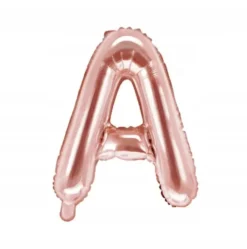 Foliopallo a kirjain 35cm ruusukulta