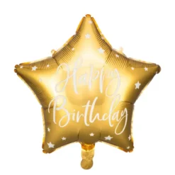 Foliopallo happy birthday kulta 40cm