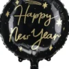 Foliopallo happy new year musta 35cm
