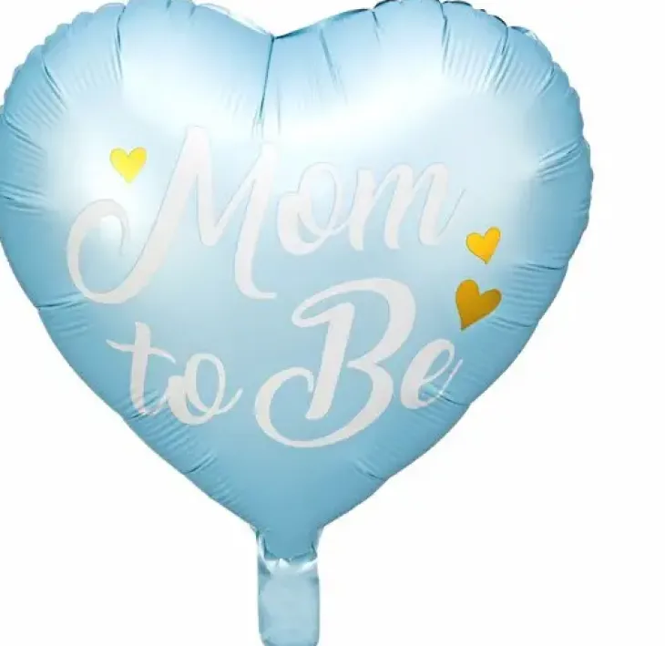 Foliopallo mom to be 35cm sininen