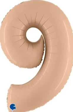 Foliopallo numero 9, beige 102cm