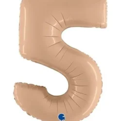 Foliopallo numero 5, beige 102cm