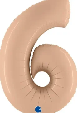 Foliopallo numero 6, beige 102cm