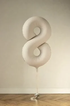 Foliopallo numero 8 86 cm vaalea beige