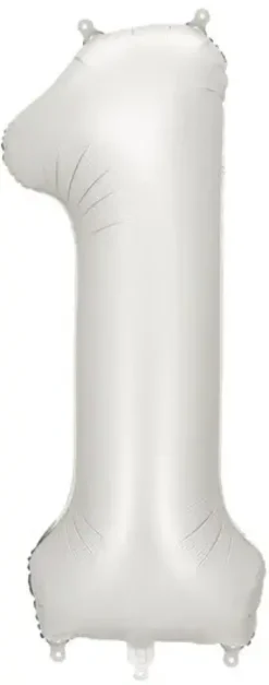 Foliopallo numero 1 hopeinen 86cm