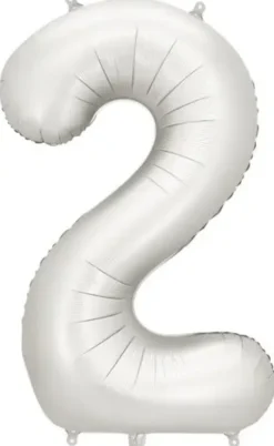 Foliopallo numero 2 hopeinen 86cm